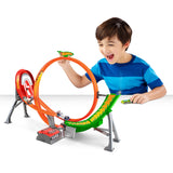 Hot Wheels Action Power Shift Motorized Raceway – Booster, Loop & Jump Track Set