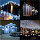 360 LED Icicle Christmas Lights, 29.5 ft Connectable Waterproof Curtain String Lights