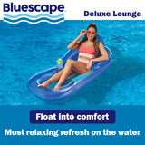 Bluescape Deluxe Lounge Inflatable Pool Float - 63" Floating Pool Lounge