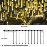 Meteor Shower LED String Lights, 20" 10-Tube, 540 LEDs, Connectable Indoor & Outdoor