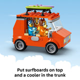 LEGO Bluey’s Beach & Family Car Trip – 133 Pieces, 3 Minifigures & Buildable Vehicle
