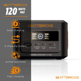 WattBricks Energy 100 Portable Power Station, 100 W Output, 120 W Peak, USB-C