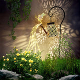 Solar Watering Can with Lights – Waterproof Solar Waterfall Garden Lantern with LED String Lights