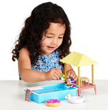 Bluey Pool Time Playset – 2.5–3" Articulated Swimsuit Figure & 4 Accessories