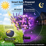 Solar Lavender Butterfly Lights (2 Pack) – Purple LED Garden Lights