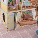 4.5 ft. KidKraft Majestic Mansion Wooden Dollhouse – 4 Levels, 8 Rooms, Elevator & 34 Accessories