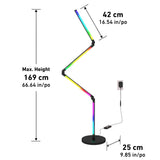 Artika Fitch Smart Foldable LED Floor Lamp, 8 Color Modes