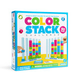 Color Stack Challenge Relatable 80 Rings 50 Cards Sorting Matching Game Toy