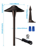 12 Pack 5CCT Low Voltage LED Landscape Pathway Lights – 5W Adjustable Color Temperature