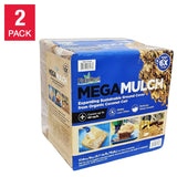 PlantBest MegaMulch Expanding Coconut Coir Mulch, 8 kg Bricks, 2-Pack