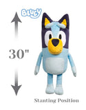 30" Bluey Best Mate Jumbo Plush Stuffed Animal, Soft Puppy Character Toy