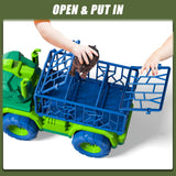 Lucky Doug Dinosaur Transport Truck Toy Set with 26 Figures & Play Mat