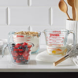 Pyrex 3-Piece Glass Measuring Cup Set, 1-Cup, 2-Cup & 4-Cup