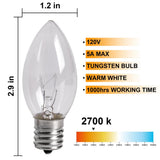 PRESENCE 24 Pcs White C9 LED Christmas Pathway Lights – Pathway Stake Lights