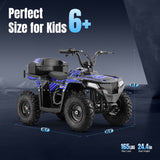 Arshin 40cc 4-Stroke Gas Youth ATV, All-Terrain 4 & Wheelers, 25 Miles Range