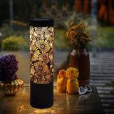 Deck Impressions Peony 12-Lm Solar Metal Path Lights, Bronze, 4-Pack