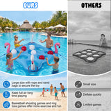 Flamingo Inflatable Pool Tic-Tac-Toe & Ring Toss Game Set