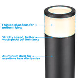 LEONLITE 4 Pack Low Voltage LED Pathway Lights – 400 lm 5W Landscape Lighting