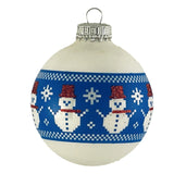 Set of 8 Seamless Glass Christmas Tree Ornaments, 2.63-Inch Solid-Color Xmas Baubles