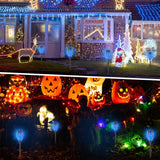 6 Pack Flickering Flame Solar Torch Lights – 12 LED Solar Garden Stake Lights