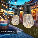 Westinghouse 36 FT Solar LED Color-Changing String Lights with 15 Bulbs and Remote