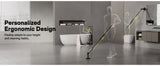 HOTO Flexi Cordless Spin Scrubber with Extension Rod, 8 Brush Heads, IPX7 Waterproof, 110-Min Runtime