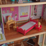 4.5 ft. KidKraft Majestic Mansion Wooden Dollhouse – 4 Levels, 8 Rooms, Elevator & 34 Accessories