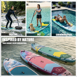 Genreen 11' Inflatable Stand Up Paddle Board Set with Complete SUP Accessories
