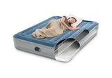 Intex Queen Essential Rest Dura-Beam Deluxe Air Mattress with Built-In Pump