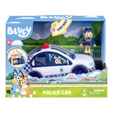 Bluey Police Car with Flashing Lights & Siren Sounds – 3.2" Policeman Figure, Stickers & Batteries