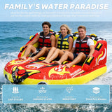 3-Person Towable Tube for Boating, 510 lb Capacity Sofa-Style Water Tube