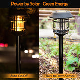 WeGuard 8 Pack Solar Pathway Lights – Warm White Large Light Bulb Landscape Lights
