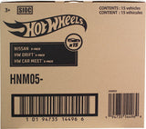 15-Car Hot Wheels 1:64 Die-Cast Vehicle Bundle – 3 Themed 5-Packs, Styles May Vary