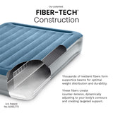 Intex Queen Essential Rest Dura-Beam Deluxe Air Mattress with Built-In Pump