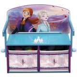 Disney Frozen 2-in-1 Kids’ Activity Bench & Desk – 2 Storage Bins, Blue/Purple, GREENGUARD Gold Certified