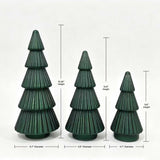Member’s Mark 3-Piece Rotating Pre-Lit Shimmering Glass Tree Set with Timer