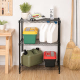 Hyper Tough 3-Tier Wire Shelving Rack, 750 lb Capacity Metal Shelf