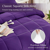 Lightweight Cooling Quilted Comforter, All Season Down Alternative Duvet
