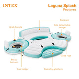 Intex Laguna Splash Island Water Raft, 2 Detachable Tubes Inflatable Float Mesh