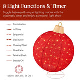 Best Choice Products 2-Piece Lighted Pop-Up Christmas Ornaments – 38" & 30" Outdoor Holiday Decorations