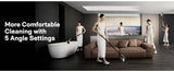HOTO Flexi Cordless Spin Scrubber with Extension Rod, 8 Brush Heads, IPX7 Waterproof, 110-Min Runtime