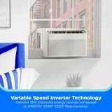 Midea 12,000 BTU Smart Inverter U-Shaped Window Air Conditioner with MShield Air Ionizer, WiFi, Matter & Voice Control