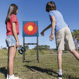 EastPoint Sports 2-in-1 Axe Throwing and Lawn Dart Target Game, 44" High with 3 Safety Axes