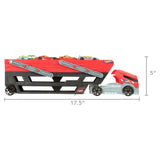 Hot Wheels Mega Hauler Set – Expandable Truck & 4 Die-Cast Cars