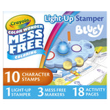 Crayola Color Wonder Bluey Magic Light-Up Stamper – 10 Stamps, 18 Activity Pages & 3 Markers