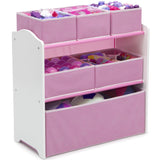 4-Piece Delta Children Toddler Playroom Set – Activity Table, 2 Chairs & 6-Bin Toy Organizer