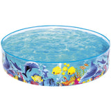 Bestway Odyssey Fill 'N Fun Play Pool – Rigid Wall Kiddie Splash Pool 72" x 15"