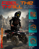 Droyd Animal 36V 500W Electric Youth ATV with LFP Battery, 10/15 mph Speed Control and Top Case