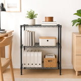 Hyper Tough 3-Tier Wire Shelving Rack, 750 lb Capacity Metal Shelf
