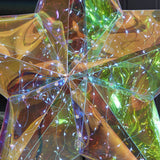 24" Prismatic Iridescent LED Traditional Star, 100 LED Hanging Holiday Decoration